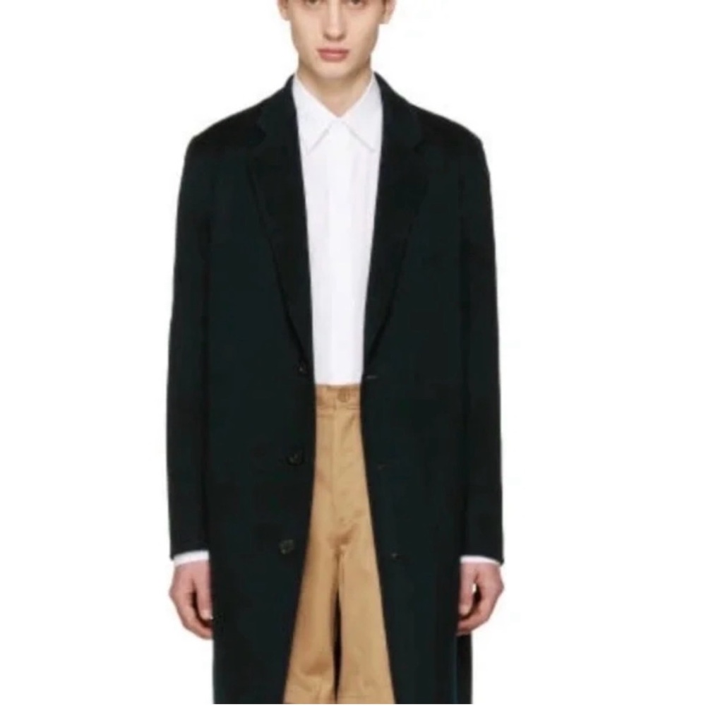 Acne Studios Green Charles Coat Deep Green